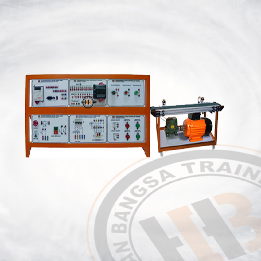 Alat Peraga Conveyor System Universal With PLC, Inverter, Motor 3 Phase, Gearbox - Otomasi Industri untuk SMK dan Politeknik