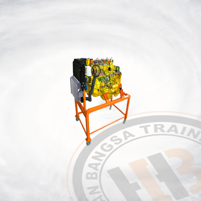 Alat Peraga Diesel Engine Trainer Stand Model Toyota W04D Tr Dump Truck Turbo Intercooler - Alat Berat untuk SMK dan Politeknik