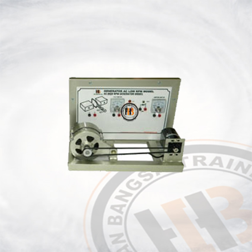Alat Peraga Generator AC Low RPM Model - Listrik untuk SMK dan Politeknik