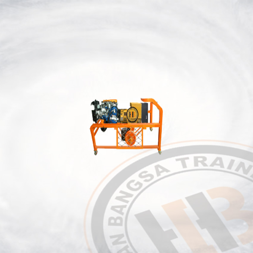 Alat Peraga Locomotive Diesel Engine Trainer Stand 4 Cylinder Trasmision Electric - Kereta Api untuk SMK dan Politeknik