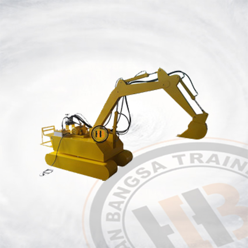 Alat Peraga Model Hidrolik Aplikasi Excavator Roda - Alat Berat untuk SMK dan Politeknik