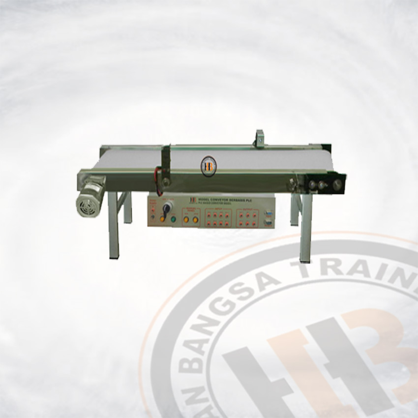 Alat Peraga Model Otomasi Industri Conveyor Motor Gearbox - Otomasi Industri untuk SMK dan Politeknik